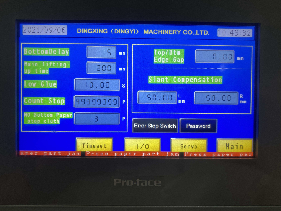 Maszyna do laminowania tektury falistej 450 * 450 mm z podwójną ścianą i 5 warstwami