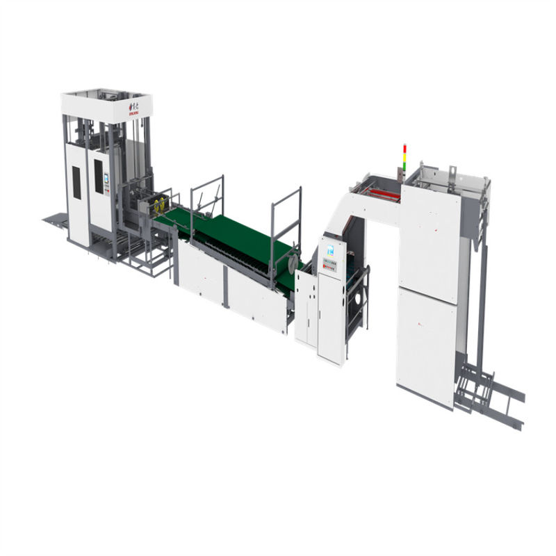 Laminator dużych prędkości Laminator dużych prędkości Flute Laminator Papierowy materiał membranowy Oprogramowanie do procesów laminacji płyt falistej