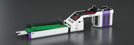 Laminator dużych prędkości Laminator dużych prędkości Flute Laminator Materiał membranowy papierowy grubość laminacji Zakres od 1 do 10 mm Sprzęt opakowaniowy przemysłowy